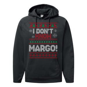 I Don't Margo Funny Christmas Performance Fleece Hoodie