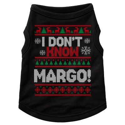 I Don't Margo Funny Christmas Doggie Tank