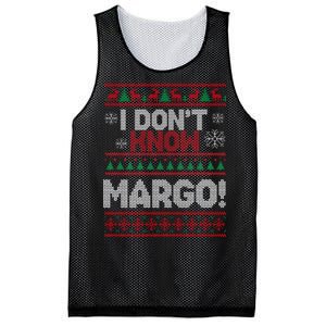 I Don't Margo Funny Christmas Mesh Reversible Basketball Jersey Tank