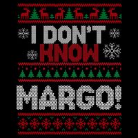 I Don't Margo Funny Christmas Baby Bodysuit