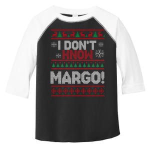 I Don't Margo Funny Christmas Toddler Fine Jersey T-Shirt