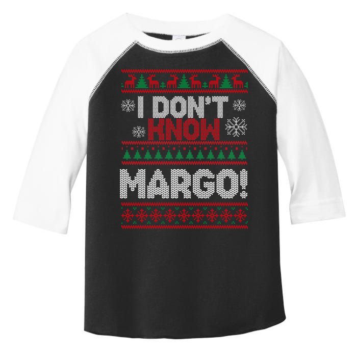 I Don't Margo Funny Christmas Toddler Fine Jersey T-Shirt