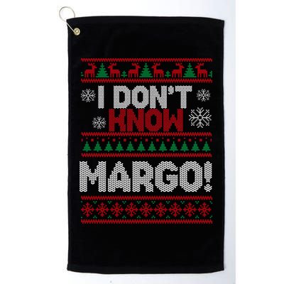 I Don't Margo Funny Christmas Golf Towel