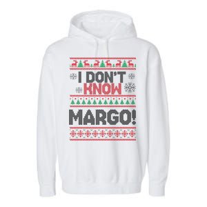 I Don't Margo Funny Christmas Garment-Dyed Fleece Hoodie