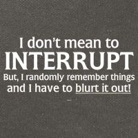 I Don't Mean To Interrupt I Have To Blurt It Out Cotton Canvas Backpack