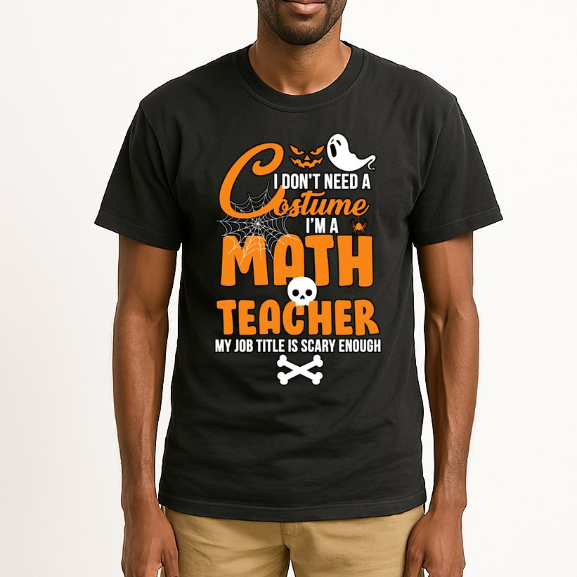 I Don't Need A Costume I'm A Math Teacher Tall T-Shirt