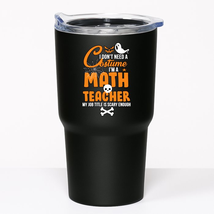 I Don't Need A Costume I'm A Math Teacher Tumbler