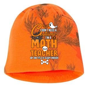 I Don't Need A Costume I'm A Math Teacher Kati - Camo Knit Beanie