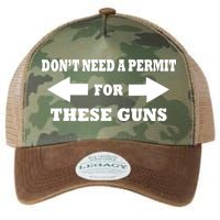 I don't Need A Permit For These Guns Legacy Tie Dye Trucker Hat