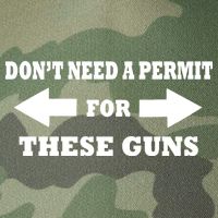 I don't Need A Permit For These Guns Legacy Tie Dye Trucker Hat