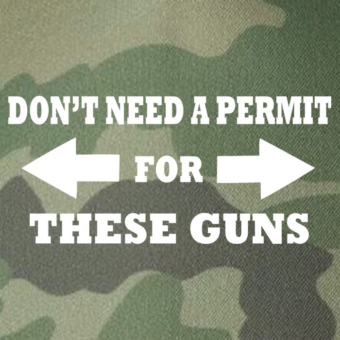 I don't Need A Permit For These Guns Legacy Tie Dye Trucker Hat