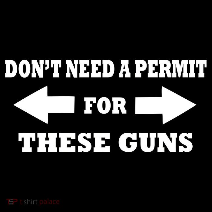I don't Need A Permit For These Guns Hoodie