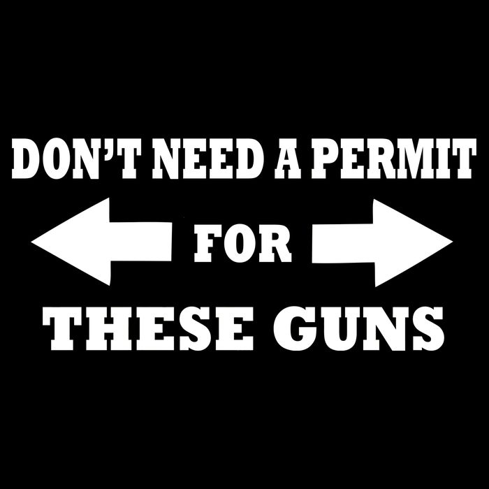 I don't Need A Permit For These Guns Flatbill Hat
