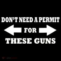 I don't Need A Permit For These Guns Sustainable Beanie
