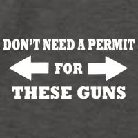 I don't Need A Permit For These Guns Vector Backpack