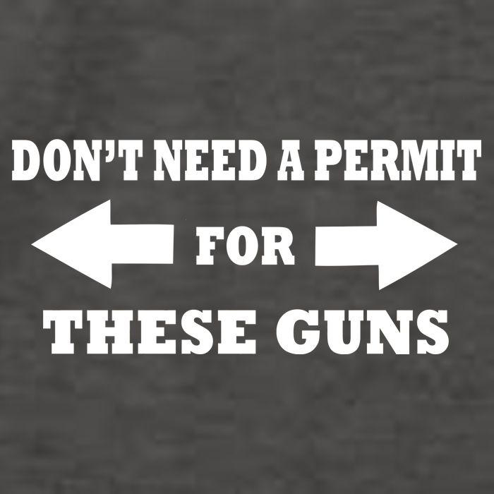 I don't Need A Permit For These Guns Vector Backpack