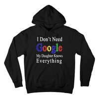 I Don't Need Google My Daughter Knows Everything Hoodie