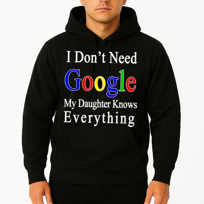 I Don't Need Google My Daughter Knows Everything Hoodie