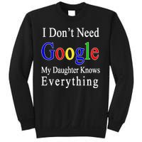 I Don't Need Google My Daughter Knows Everything Sweatshirt