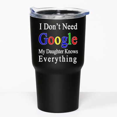 I Don't Need Google My Daughter Knows Everything Tumbler
