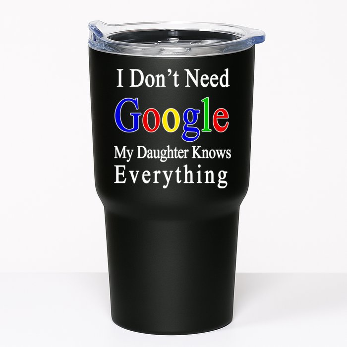 I Don't Need Google My Daughter Knows Everything Tumbler