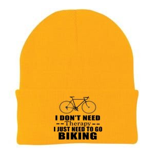 I Don't Need Therapy I Just Need To Go Biking Knit Cap Winter Beanie