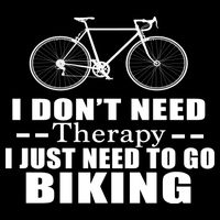 I Don't Need Therapy I Just Need To Go Biking 7-Panel Snapback Hat