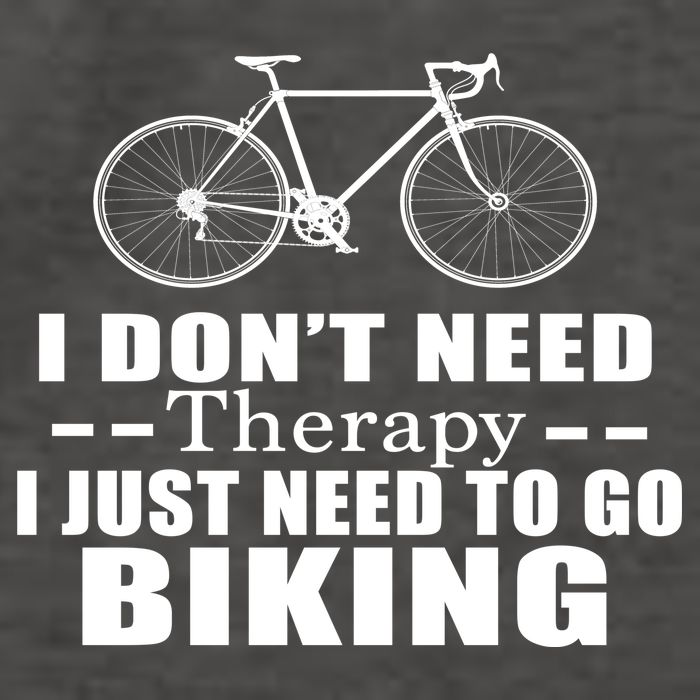 I Don't Need Therapy I Just Need To Go Biking Vector Backpack