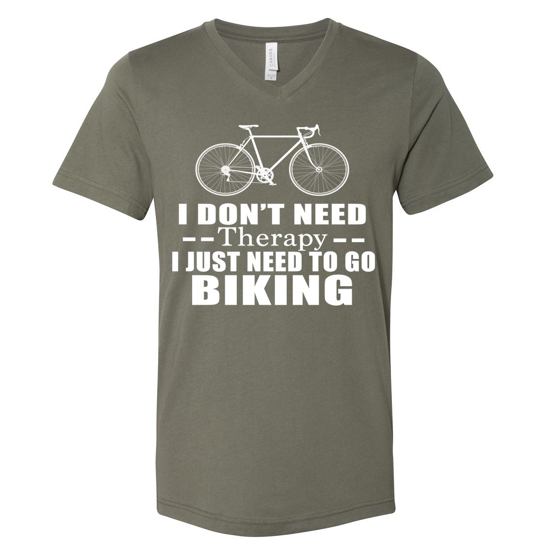 I Don't Need Therapy I Just Need To Go Biking V-Neck T-Shirt