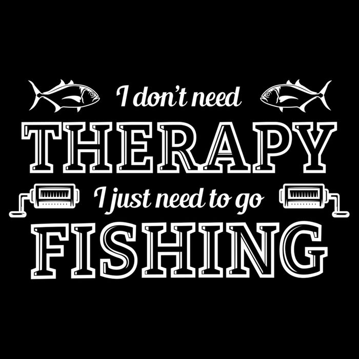 I Don't Need Therapy I Just Need To Go Fishing Youth Performance Sprint T-Shirt