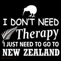 I Don't Need Therapy I Just Need To Go To New Zealand Flexfit Unipanel Trucker Cap