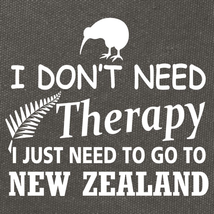 I Don't Need Therapy I Just Need To Go To New Zealand Cotton Canvas Backpack