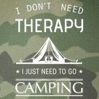I Don't Need Therapy Just Need To Go Camping Legacy Tie Dye Trucker Hat