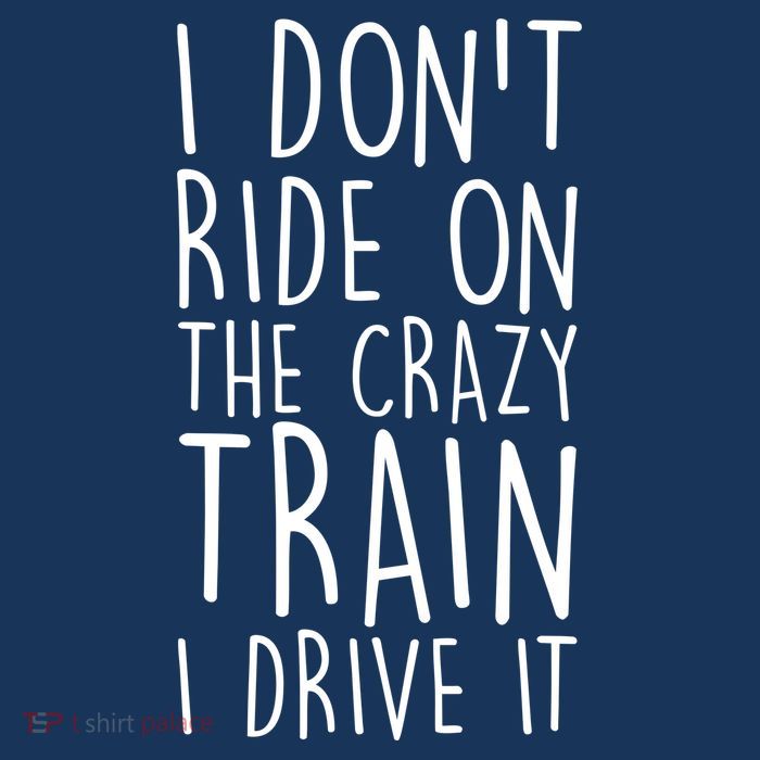 I Don't Ride on the Crazy Train I Drive It Cooling Performance Long Sleeve Crew
