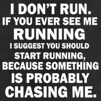 I Don't Run Someone Is Chasing Me Garment-Dyed Fleece Hoodie