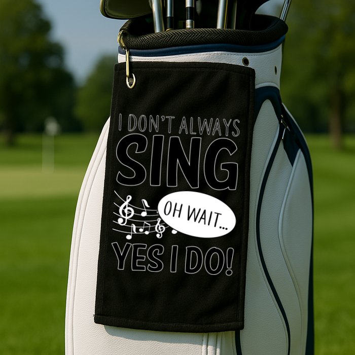 I Don't Sing Oh Wait Yes I Do Golf Towel