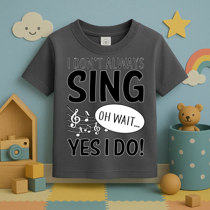 I Don't Sing Oh Wait Yes I Do Toddler T-Shirt