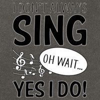 I Don't Sing Oh Wait Yes I Do Cotton Canvas Backpack