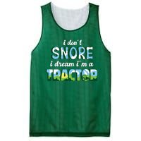 I Don't Snore I Dream I'm A Tractor Mesh Reversible Basketball Jersey Tank