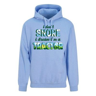 I Don't Snore I Dream I'm A Tractor Unisex Surf Hoodie