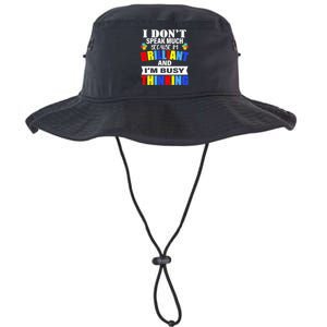 I Don't Speak Much Because I'm Brilliant Autism Legacy Cool Fit Booney Bucket Hat