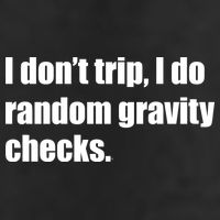 I Don't Trip Random Gravity Checks Garment-Dyed Fleece Hoodie