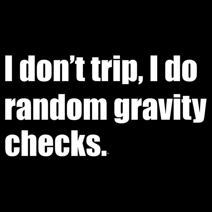 I Don't Trip Random Gravity Checks Wool Snapback Cap