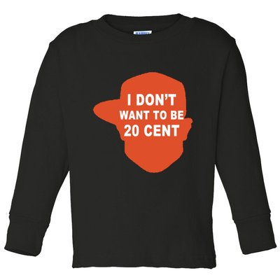 I Don't Want To Be 20 Cent Toddler Long Sleeve Shirt
