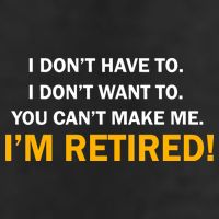 I Don't Want To I'm Retired Garment-Dyed Fleece Hoodie