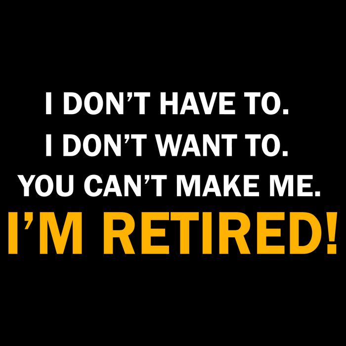 I Don't Want To I'm Retired Cooling Performance Long Sleeve Crew