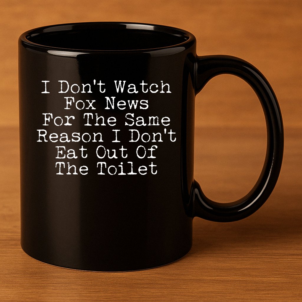 I Don't Watch Fox News Funny Political 11oz C Handle Ceramic Mug