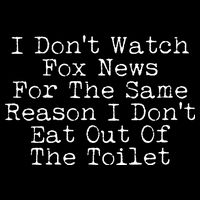 I Don't Watch Fox News Funny Political Drawstring Bag