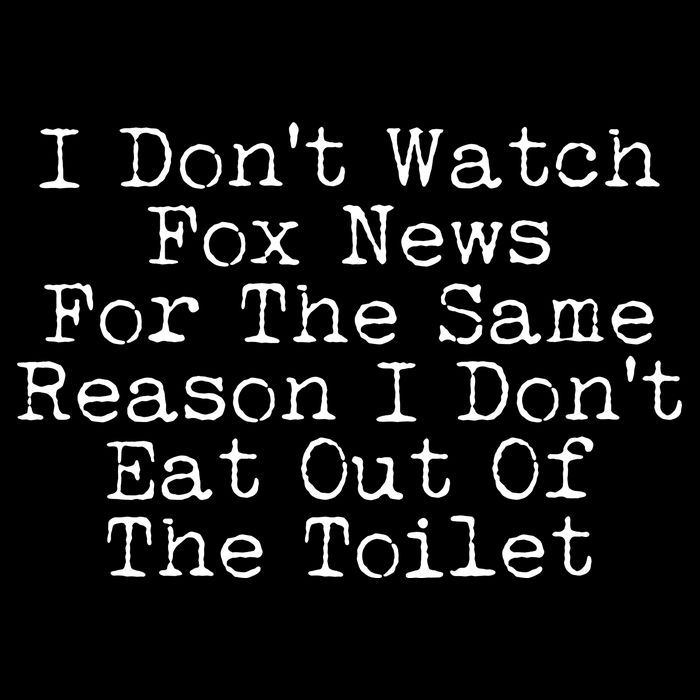 I Don't Watch Fox News Funny Political Drawstring Bag
