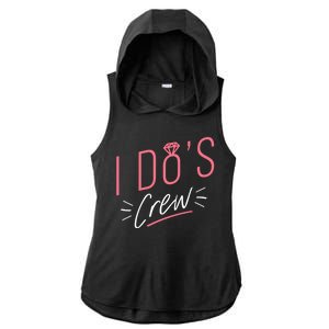 I Do's Crew Bridal Ladies PosiCharge Tri-Blend Wicking Draft Hoodie Tank